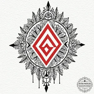A linework design of the strange swedish rune... - эскиз тату (№1752275749_0, 11.07.2025 23:15) — tattoo-photo.ru