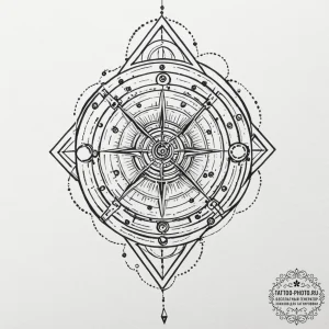 A linework sketch of the flux capacitor, blue... - эскиз тату (№1752276090_0, 11.07.2025 23:21) — tattoo-photo.ru