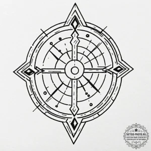 Tattoo design a zodiac symbol carved into wha... - эскиз тату (№1752277864_0, 11.07.2025 23:51) — tattoo-photo.ru