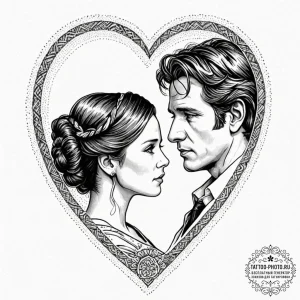 A graphic novel panel of the "i love you" / "... - эскиз тату (№1752278283_0, 11.07.2025 23:58) — tattoo-photo.ru