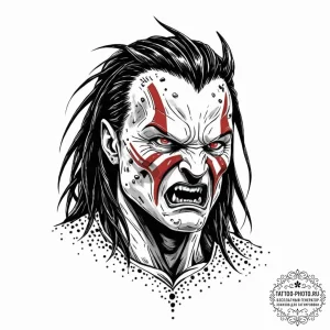 117. trash polka sketch of the predator's unm... - эскиз тату (№1752279374_0, 12.07.2025 00:16) — tattoo-photo.ru