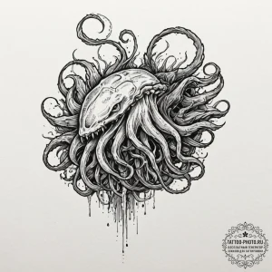 A graphic novel panel of the chestburster sce... - эскиз тату (№1752282991_0, 12.07.2025 01:16) — tattoo-photo.ru