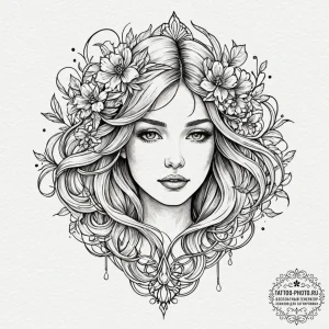Tattoo sketch a watercolor splash in soft pas... - эскиз тату (№1752285074_0, 12.07.2025 01:51) — tattoo-photo.ru