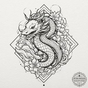 Tattoo design a stylized block of classic gam... - эскиз тату (№1752291852_0, 12.07.2025 03:44) — tattoo-photo.ru