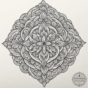 Tattoo design a continuous line forming a com... - эскиз тату (№1752292940_0, 12.07.2025 04:02) — tattoo-photo.ru
