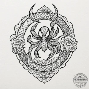 A minimalist tattoo of the spider-man logo fr... - эскиз тату (№1752293445_0, 12.07.2025 04:10) — tattoo-photo.ru