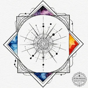 Tattoo sketch: a simple, clean design of svar... - эскиз тату (№1752298710_0, 12.07.2025 05:38) — tattoo-photo.ru