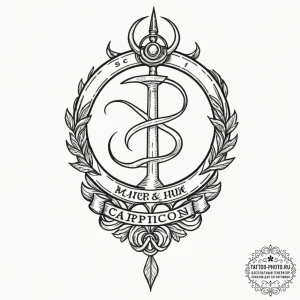 Tattoo design "i use" text for capricorn, wit... - эскиз тату (№1752300473_0, 12.07.2025 06:07) — tattoo-photo.ru