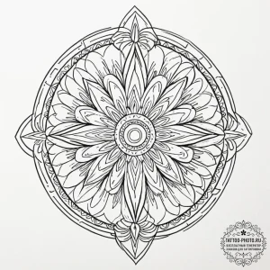 A close-up of a piece of sea glass, worn smoo... - эскиз тату (№1752300640_0, 12.07.2025 06:10) — tattoo-photo.ru