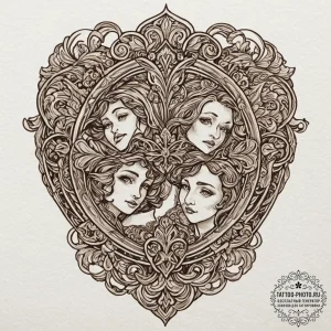 Tattoo design two halves of a puzzle that for... - эскиз тату (№1752303249_0, 12.07.2025 06:54) — tattoo-photo.ru