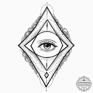153. tattoo sketch: "gadat" rune combined wit... - эскиз тату (№1752304086_0, 12.07.2025 07:08) — tattoo-photo.ru