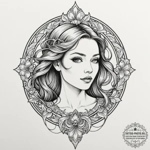 Tattoo sketch a character sheet with a single... - эскиз тату (№1752305421_0, 12.07.2025 07:30) — tattoo-photo.ru