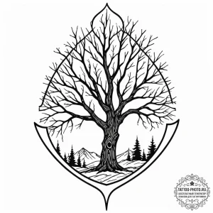 Tattoo sketch: a simple, stark tattoo of a ba... - эскиз тату (№1752306757_0, 12.07.2025 07:52) — tattoo-photo.ru