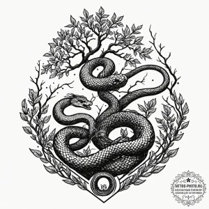 A minimalist tattoo of the cobra kai snake lo... - эскиз тату (№1752309122_0, 12.07.2025 08:32) — tattoo-photo.ru