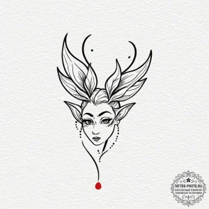 Tattoo design a pair of elf ears with subtle... - эскиз тату (№1752311899_0, 12.07.2025 09:18) — tattoo-photo.ru