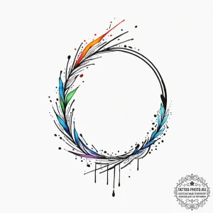 Tattoo design a wrist with abstract lines for... - эскиз тату (№1752315327_0, 12.07.2025 10:15) — tattoo-photo.ru