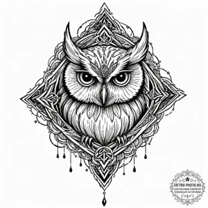 147. tattoo design: a "veda" rune with a subt... - эскиз тату (№1752316248_0, 12.07.2025 10:30) — tattoo-photo.ru