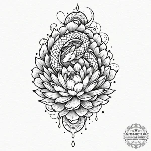 The unalome symbol (is there, but can be comb... - эскиз тату (№1752317753_0, 12.07.2025 10:55) — tattoo-photo.ru