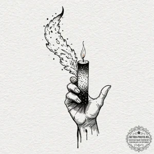 Tattoo sketch a person holding a single, unli... - эскиз тату (№1752317919_0, 12.07.2025 10:58) — tattoo-photo.ru