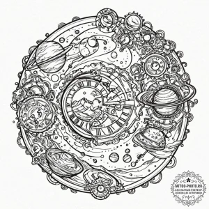 Tattoo design a planet that is also a giant,... - эскиз тату (№1752318421_0, 12.07.2025 11:07) — tattoo-photo.ru