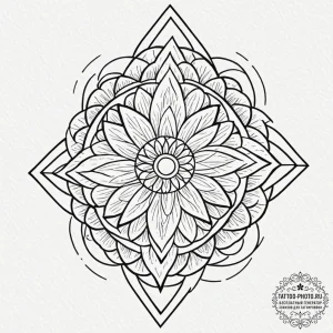 Tattoo design a small, stylized "home" icon m... - эскиз тату (№1752334004_0, 12.07.2025 15:26) — tattoo-photo.ru
