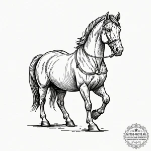 The trojan horse, tattoo line art, sepia tone... - эскиз тату (№1752334342_0, 12.07.2025 15:32) — tattoo-photo.ru