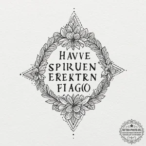 A linework tattoo of the "i have spoken" quot... - эскиз тату (№1752336257_0, 12.07.2025 16:04) — tattoo-photo.ru