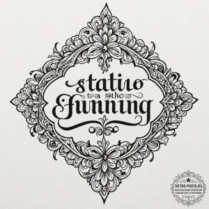 A chicano lettering tattoo of "it's a deal, i... - эскиз тату (№1752337196_0, 12.07.2025 16:19) — tattoo-photo.ru
