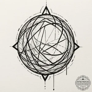 Tattoo sketch a collection of sharp, aggressi... - эскиз тату (№1752340678_0, 12.07.2025 17:17) — tattoo-photo.ru