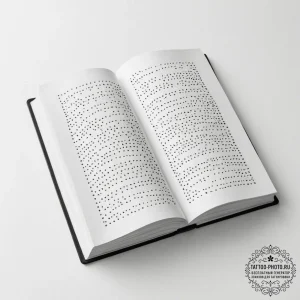 Tattoo sketch, tactile book of braille, lumin... - эскиз тату (№1752346053_0, 12.07.2025 18:47) — tattoo-photo.ru