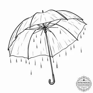 Tattoo sketch, quantum umbrella, reality shie... - эскиз тату (№1752349351_0, 12.07.2025 19:42) — tattoo-photo.ru