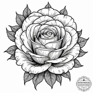 Tattoo sketch, unfolding memory rose, a beaut... - эскиз тату (№1752351296_0, 12.07.2025 20:14) — tattoo-photo.ru