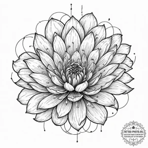 Tattoo sketch, vibrating vocal chord flower,... - эскиз тату (№1752352565_0, 12.07.2025 20:36) — tattoo-photo.ru