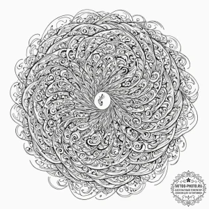 Tattoo sketch, vortex of voices (auditory abs... - эскиз тату (№1752355104_0, 12.07.2025 21:18) — tattoo-photo.ru