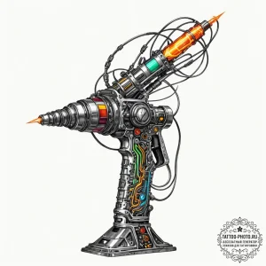 Tattoo sketch, warlock's welding torch (digit... - эскиз тату (№1752356967_0, 12.07.2025 21:49) — tattoo-photo.ru