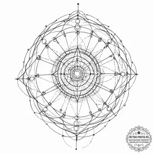 Tattoo sketch, web of interdimensional travel... - эскиз тату (№1752360126_0, 12.07.2025 22:42) — tattoo-photo.ru