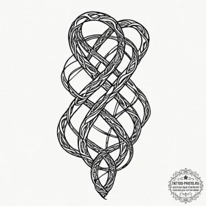 Tattoo sketch, x-chromosomes, glowing strands... - эскиз тату (№1752362031_0, 12.07.2025 23:13) — tattoo-photo.ru