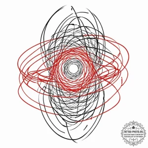 Tattoo sketch, xenophobic firewall, a menacin... - эскиз тату (№1752362116_0, 12.07.2025 23:15) — tattoo-photo.ru
