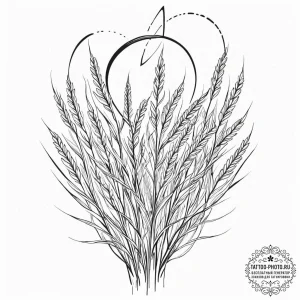 Tattoo sketch, yielding field, quantum harves... - эскиз тату (№1752367619_0, 13.07.2025 00:46) — tattoo-photo.ru