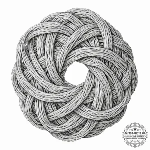 Tattoo sketch, yarn ball, quantum knot, a bal... - эскиз тату (№1752367788_0, 13.07.2025 00:49) — tattoo-photo.ru