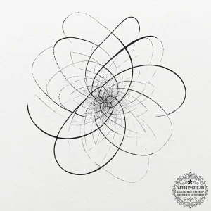 Tattoo sketch, zephyr of zero-point energy, a... - эскиз тату (№1752368875_0, 13.07.2025 01:07) — tattoo-photo.ru