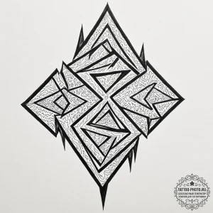 Tattoo sketch, zesty zigzag of progress, a dy... - эскиз тату (№1752369728_0, 13.07.2025 01:22) — tattoo-photo.ru