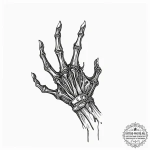 Tattoo sketch, zombie hand, reaching for conn... - эскиз тату (№1752371425_0, 13.07.2025 01:50) — tattoo-photo.ru