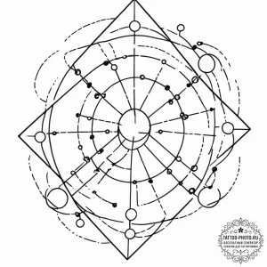 **tattoo sketch, zero-sum game (abstract)", a... - эскиз тату (№1752372552_0, 13.07.2025 02:09) — tattoo-photo.ru
