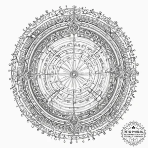 Tattoo sketch, quantum leap gate, a swirling,... - эскиз тату (№1752373074_0, 13.07.2025 02:17) — tattoo-photo.ru