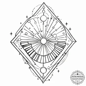 Tattoo sketch, xylophone keys, cosmic melody,... - эскиз тату (№1752373413_0, 13.07.2025 02:23) — tattoo-photo.ru