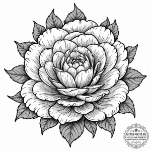 Tattoo sketch, petal-patterned processor, a d... - эскиз тату (№1752373493_0, 13.07.2025 02:24) — tattoo-photo.ru