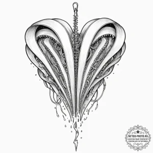 Tattoo sketch, zipper of reality, a stylized,... - эскиз тату (№1752375350_0, 13.07.2025 02:55) — tattoo-photo.ru