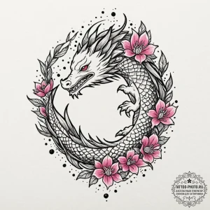 Tattoo sketch, dragonfruit dreamer, a stylize... - эскиз тату (№1752383151_0, 13.07.2025 05:05) — tattoo-photo.ru
