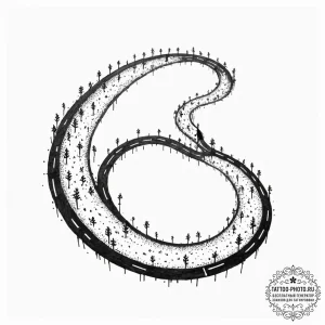 Tattoo sketch, path of the prodigal pixel, a... - эскиз тату (№1752384941_0, 13.07.2025 05:35) — tattoo-photo.ru